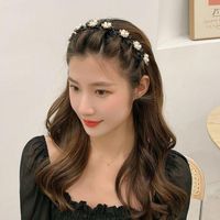 Hair Clips & Barrettes Pearls Elegant Hairbands Women Sports Headband Double Bangs Hairstyle Make Up Hairpins Fashion Accessories