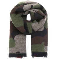 Шарфы 2022 Высококачественные теплые зимние аксессуары Женские кашемировые камуфляж шарф
