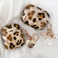 Cajas de perlas de Leopardo de Lujo Apple Airpod 1 2 3 Pulsera Cubierta de cadena para Airpods Pro Caso Bluetooth Auriculares Auriculares Accesorios Vainas de aire Coque