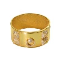Bracelet de bracelet pour femmes Creative Diamond Gold Color Charms African Prestige Designer Bijoux Dubai Costume Accessoire