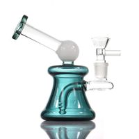5,1 pulgadas Mini Glass Hookah Outlet Outlet Oil Dab Rigs Colorido fumar tabaco Bong para el humo