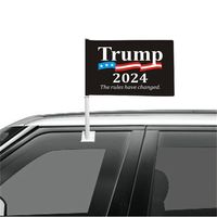 Hot Sale Trump 2024 Bilfönster Flagga Presidentval Maga Hängande 45 * 30cm Banner Keep America Great Trump Kampanjflagga