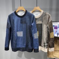 Camisolas masculinas 2021 Inverno Requintado Versão flor coreana pulôver camisola