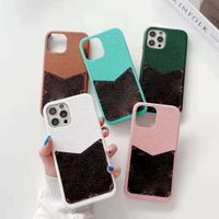 Designer Telefono Cases PU Cover in pelle di alta qualità con cartolina Protettivo completo per iPhone 12 Pro 11 XR XS max 7/8 Plus Samsung S20 Nota 8 9 10 Huawei Mate P30