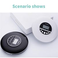 Rechargeable Bluetooth portable CD player suitable for family trips and cars children learning with stereo headset and shock a00