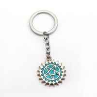 Keychains Anime Black Bulter Keychain Ciel Demon Eye Metal Key Ring Holder Fashion Chaveiro Chain Pendant Jewelry