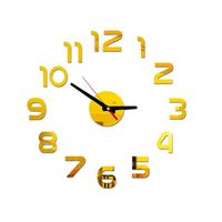 Настенные часы Простые акриловые часы Главная Офис Гостиная Декор Художественные Наклейки 3D Наклейки Украшения Аксессуары Z61