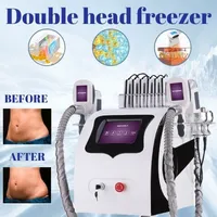 Kriyolipoliz yağ dondurucu zayıflama makinesi kriyoterapi ultrason RF Liposuction Lipo Lazer Makinesi 2 Yağ Donma Kulpları Çalışma