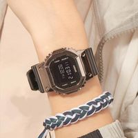 Relojes de pulsera Multifunción Deportes prácticos Reloj digital electrónico Dial cuadrado Muñeca delicado para el hogar