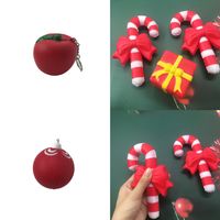 Jumbo Squishy Christmas Crutches Sensory Squeeze Fidget Toys Xmas Gift Box Apple Bell Shape Squishies Stress Reliever Ball Autism Anxiety Relief Ornament G95W394