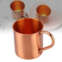 Taza de tazas de cobre pura creative cobre cobre a mano duradera cóctel mula cóctel taza para barra de restaurante