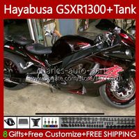 OEM Body + Tank för Suzuki Hayabusa GSXR 1300CC GSXR-1300 1300 CC 1996 2007 74NO.322 GSX-R1300 GSXR1300 96 97 98 99 00 01 GSX R1300 02 03 04 05 06 07 Fairing Kit Red Flames