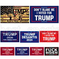 Trump 2024 Flagge make Amerika toll wieder us Präsidentschaftswahlen Banner 2. Änderungsantrag Vintage Amerikanische Flaggen ZZA3420