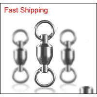 Single Melt Ring Swivel High Speed Fishing Ball Bearing Metal Stainless Steel Fishings Tackle xNt hairclippers2011