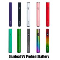 100% original Dazzleaf VV Batterie de préchauffage 380MAH Préchauffer le kit de stylo de Vape pour 510 filetage Cartouche de verre DAB Concentré Vaporisateur Cartsa32