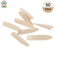 50Pack Tappi in legno massello da 9,5 mm Pino da 9,5 mm per foro tascabile Jig Lavorazione del legno Mobili Giunzione Accessori