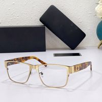 Óculos de sol de designer para venda Lastest Moda Metal Quadros de Alta Qualidade Policarbonato Lente de Lente TAC Assuntos Negócios TAC All-Match Completo Retângulo Frame óptico