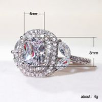 Europäischer und amerikanischer luxuriöser Micro - Nieten-Diamant-Verlobungsring