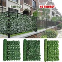 Dekoratif çiçek çelenkleri yapay yaprak çit paneli yeşil duvar gizlilik koruma ekranı Ivy açık bahçe simülasyonu avlu çit aracı