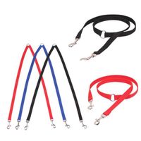 Dog Collars & Leashes 1Pc Double Headed Pet Twin Strong Multicolor Lead Rope Two Dogs Walking Leash Levert Drop Ship