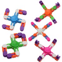 미국 주식 Wacky Tracks Spinner Snap and Click Fidget Toys Finger Sensory Toy Snake Puzzles Stress refief Party Fillers Favors