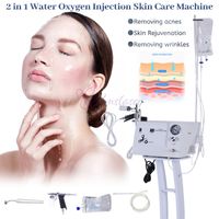 Portable Oxygen Spray Acqua Iniezione Jet Peel Beauty Machine Blackhead Pulito Skin Ringiovanimento per la cura del viso Apparecchiature per la cura del viso