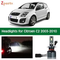 Car Headlights Bulbs For C2 2003 - 2010 LED Headlight Headlamp Low High Beam Canbus Auto Lights Front Lamp Lighting Accessories