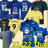 Lukaku 2021 2022 CFC Soccer Technys Limited-Edition 21/22 Ziyech Havertz Kante Werner Pulisic Jorginho Mount Mount + Kids Kits Special 42 Чемпионы Футбольная футболка