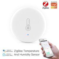 Smart Home Control Tuya ZigBee 3.0 Temperatuur- en vochtigheidssensor Accessoires Werkt met Alexa Google Life-app