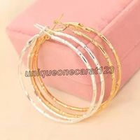 Earrings Hoop Silver or Gold Plated Stainless Steel Circle Earrings for Basketball Wives Jewelry Christmas Big Round Dangle Earring