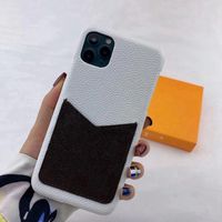 with Box For iPhone 11 12 13 pro max XS XR Xsmax 7 8 plus Phone Cases Deluxe Fashion Litchi Rind Leather Card Holder Pocket Designer Cellphone Case Cover iphone13