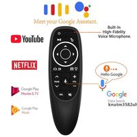 G10S Pro Voice Control Air Mouse with Gyro Sensing Mini Wireless Smart Remote Backlit for Android TV Box PC H96 Maxa35 a08