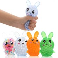 DHL Party Favor Fidget Toys Easter toys tpr rabbit bubble big beads cartoon bunny dinosaur vent squeeze beads pinch music decompression toy