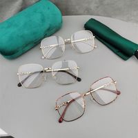 Mode Zonnebril Frames 2021 Jeugd Vrouwen Mannen G0883 Recept Optical Classic Merk Box Case Frame Gafas Brillen Eyewear Lentes Oculo