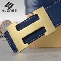 Hjones Men Belts H Leather H para un negocio de diseño único clásico Elegante Feel Fashion Fashion Colorfle Style L1 220125