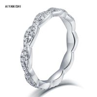 Кластерные кольца Aiyanishi мода ручной любовник витая формы диапазон алмазное кольцо заявление вечеринка свадьба для женщин вовлечения ювелирных изделий