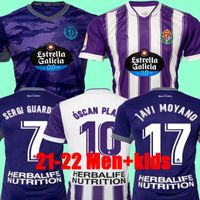 Real Valladolid Soccer Jerseys 21 22 Weissman Fede S. Sergi Guardiola Óscar Plano L. OLAZA R.Alcaraz Marcos Andre Camisetas de Fútbol 2021 2022 Hombres Kit Kit de fútbol camisas