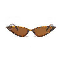 13034 Superhot Eyewear Fashion Leopard Cateye Sunglass Donne Donne Piccolo Triangolo Rivetto Cat Eyglass
