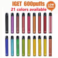 Orijinal Iget Shion Pod Tek Kullanımlık E Sigara Cihazı Pod Starter Kiti 2.4ml Kartuş 600 Puffs Vape Kalem Çok Renkler Buharlaştırıcı