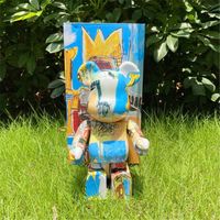 HOT 400% 28CM Bearbrick ABS The robot Games Figures Fashion bear Chiaki figure Toy For Collectors Be@rbrick Art Work model decoration toys gift