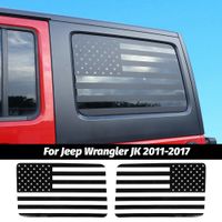 Auto Sticker Achterruit Sticker 4Deur voor Jeep Wrangler JK 2011-2017 Amerikaanse vlag