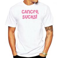 Men&#039;s T-Shirts Cancer Sucks T-shirt -Womens Tshirt- Breast Awareness- Tee