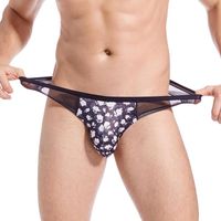 Underpants Mens G String Breathable Thong Floral Panties T- B...