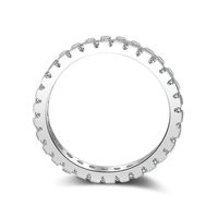 結婚指輪YJZ109卸売インフィニティリングジュエリー女性スターリングシルバー永遠のバンドレトロクラシックホワイトゴールド
