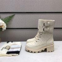 Самые лучшие женские сапоги для женщин мода роскошные женские ботинки с блокировкой дизайнера Chevron Boots зимний Martin Booties дизайнерские сапоги