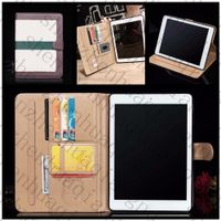 Cubierta elegante de la cubierta del soporte de la cartera de cuero de la PU de lujo con la ranura para tarjetas para iPad 9.7 Air 2 3 4 5 6 7 Air2 Pro 10.5 Mini