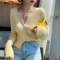 Women' s Knits & Tees V- neck Knitted Cardigan 2021 Sprin...