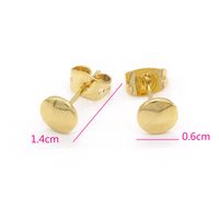 Stud Cool 18 carati Placcato oro Placcato per orecchie Orecchini semplici per le donne Vintage Golden Round Fashion 2021 Gioielli di tendenza
