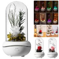 Nachtlichter kreativer Konservierter frischer Blumen-Duft-Lampe bunte Ambiente leichte USB-Aroma-Diffusor Haushaltsgeschenk-Geburtstag