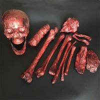 Halloween Rotting Plastic Bones Life Size Bones 14 pieces fo...